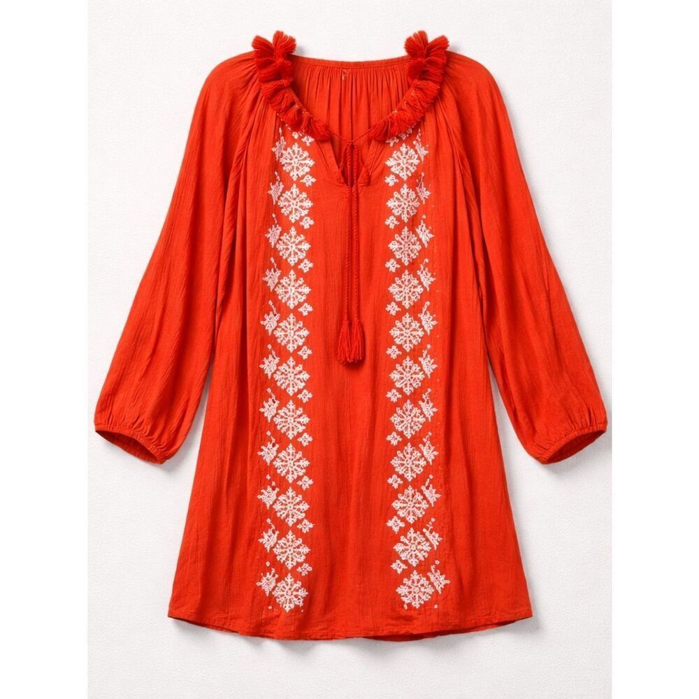 Neiman Marcus orange coverup dress size small